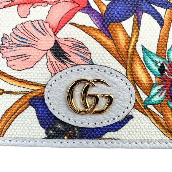 NIB Gucci Wallet Flora GG Marmont Canvas - Picture 4 of 10